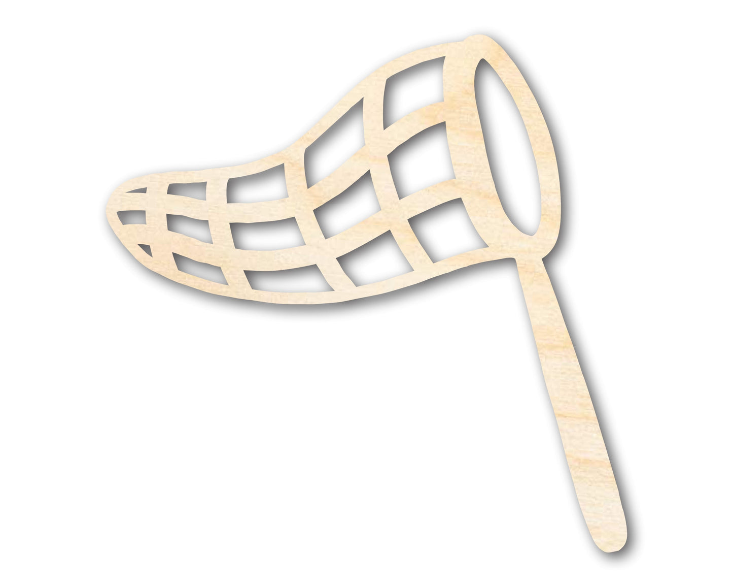 Unfinished Wood Butterfly Net Shape | DIY Craft Cutout | up to 46" DIY