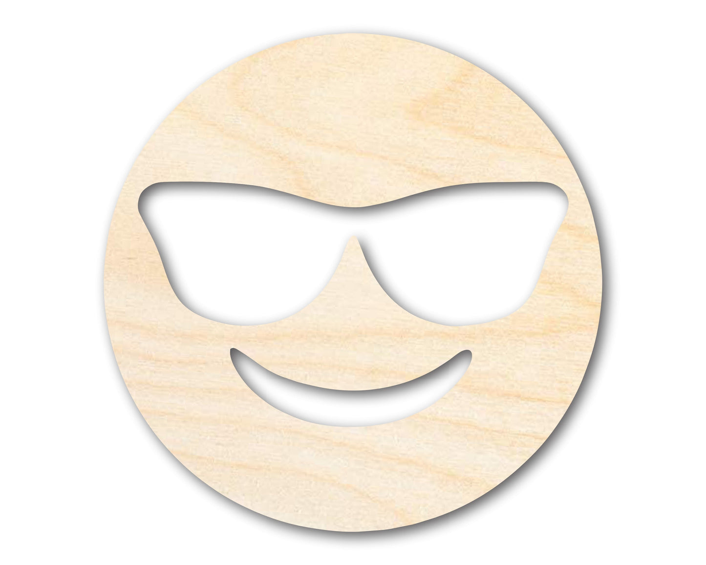 Unfinished Wood Sunglass Face Shape | DIY Craft Cutout | up to 46" DIY