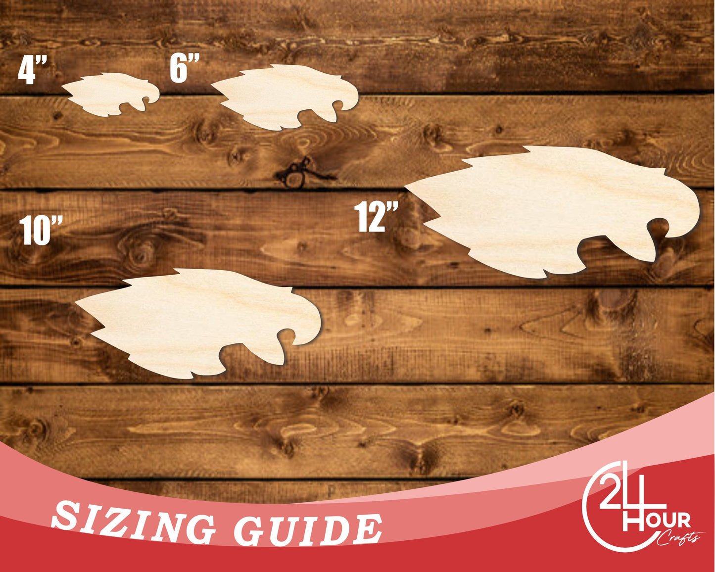 Unfinished Wood Eagle Mascot Shape | DIY Craft Cutout | up to 46" DIY
