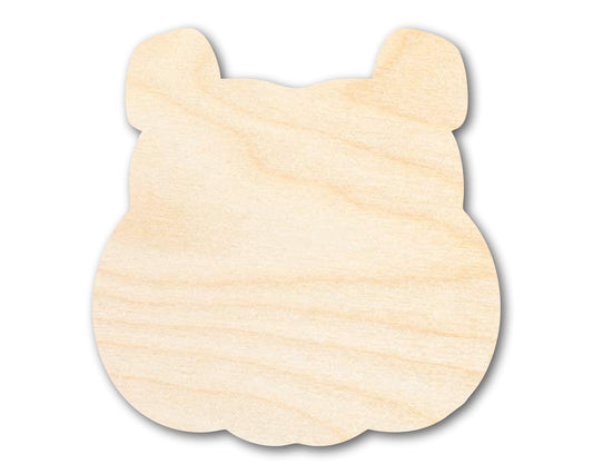 Unfinished Wood Bulldog Mascot Shape | DIY Craft Cutout | up to 46" DIY