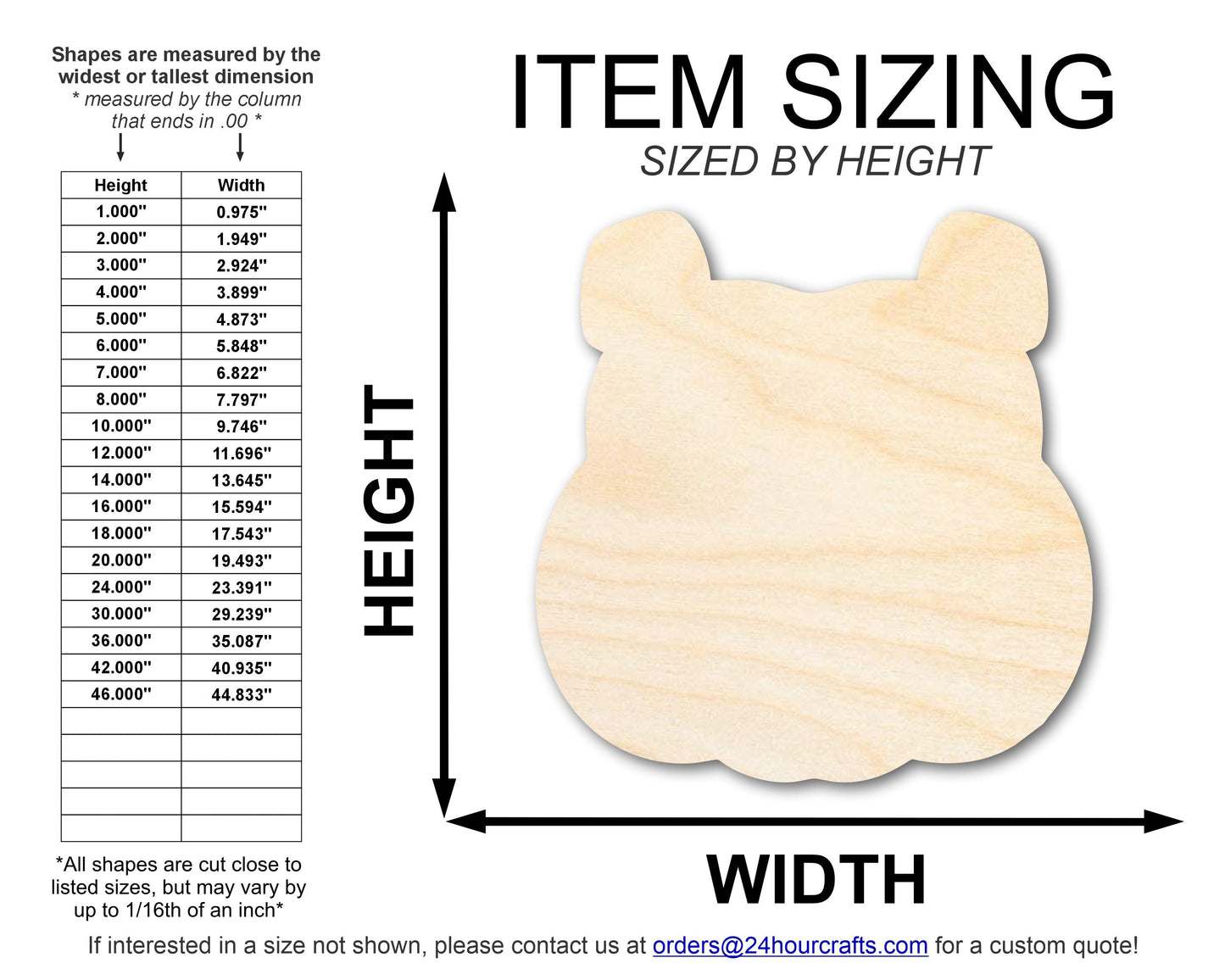 Unfinished Wood Bulldog Mascot Shape | DIY Craft Cutout | up to 46" DIY