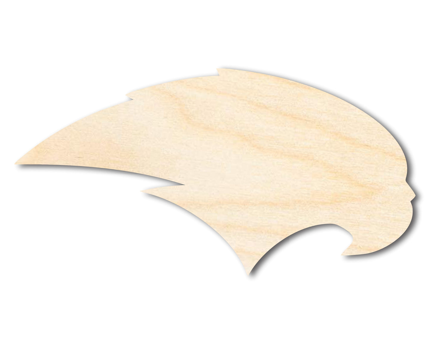 Unfinished Wood Hawk Mascot Shape | DIY Craft Cutout | up to 46" DIY