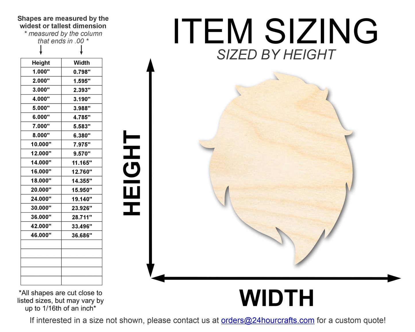 Unfinished Wood Lion Mascot Shape | DIY Craft Cutout | up to 46" DIY