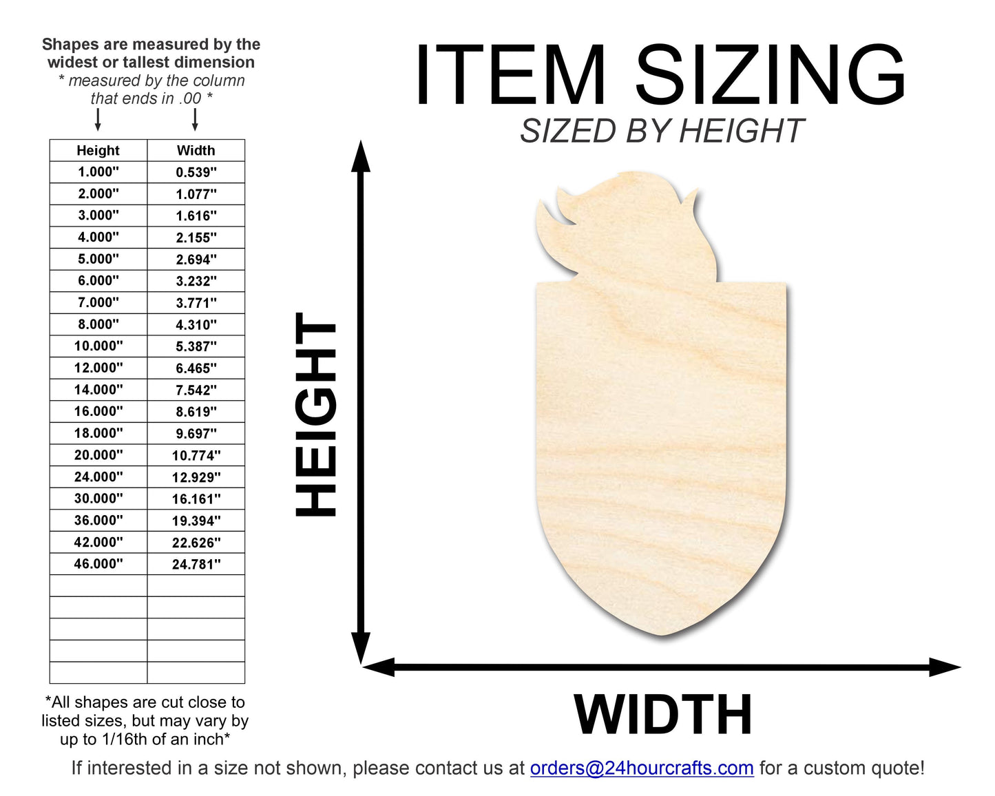 Unfinished Wood Knight Mascot Shape | DIY Craft Cutout | up to 46" DIY