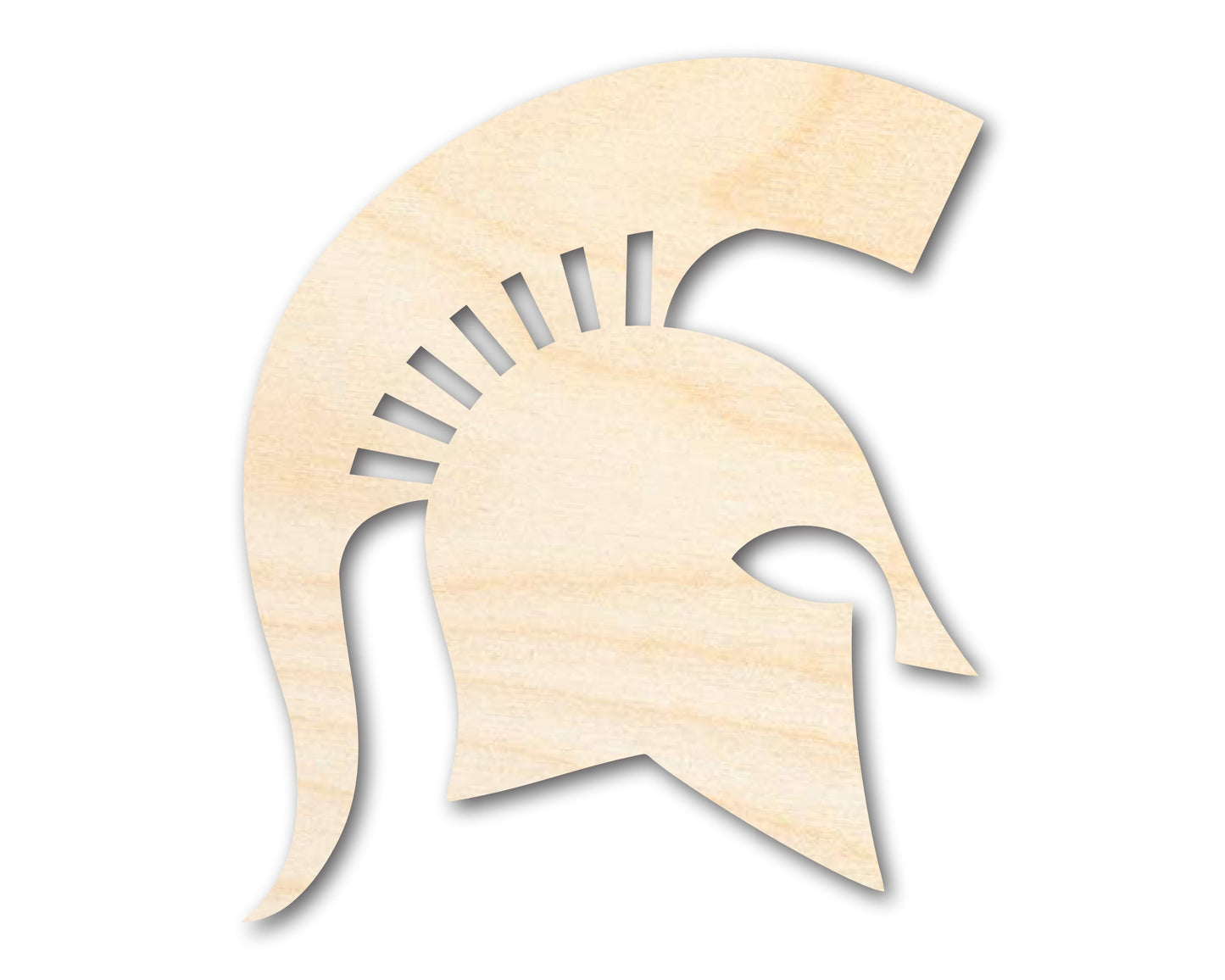 Unfinished Wood Spartan Mascot Shape | DIY Craft Cutout | up to 46" DIY