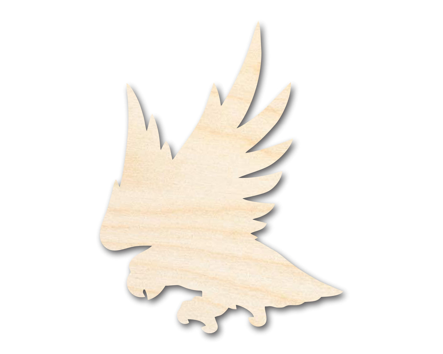 Unfinished Wood Hawk Mascot Shape | DIY Craft Cutout | up to 46" DIY