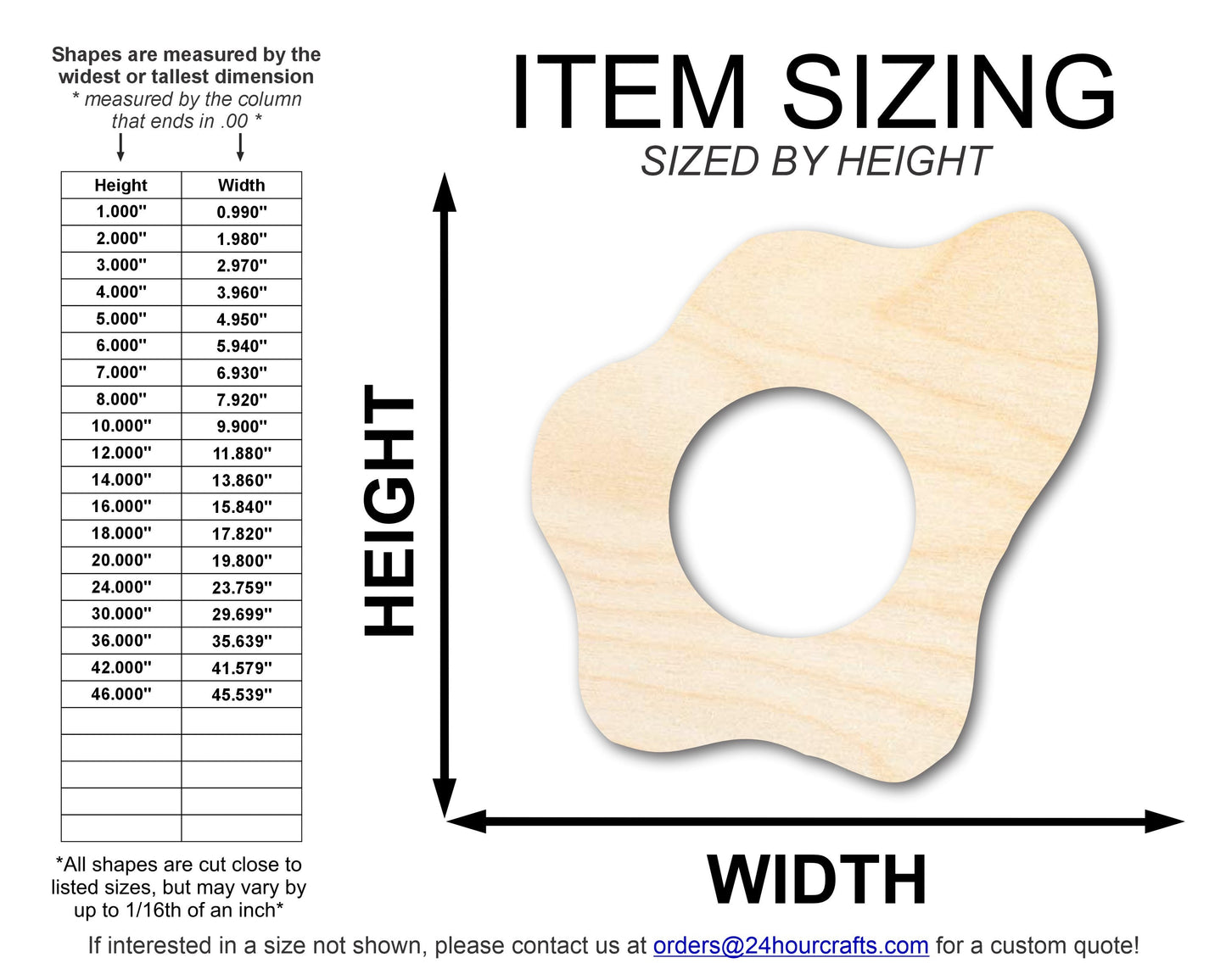 Unfinished Wood Sunny Side Up Egg Shape | DIY Craft Cutout | up to 46" DIY