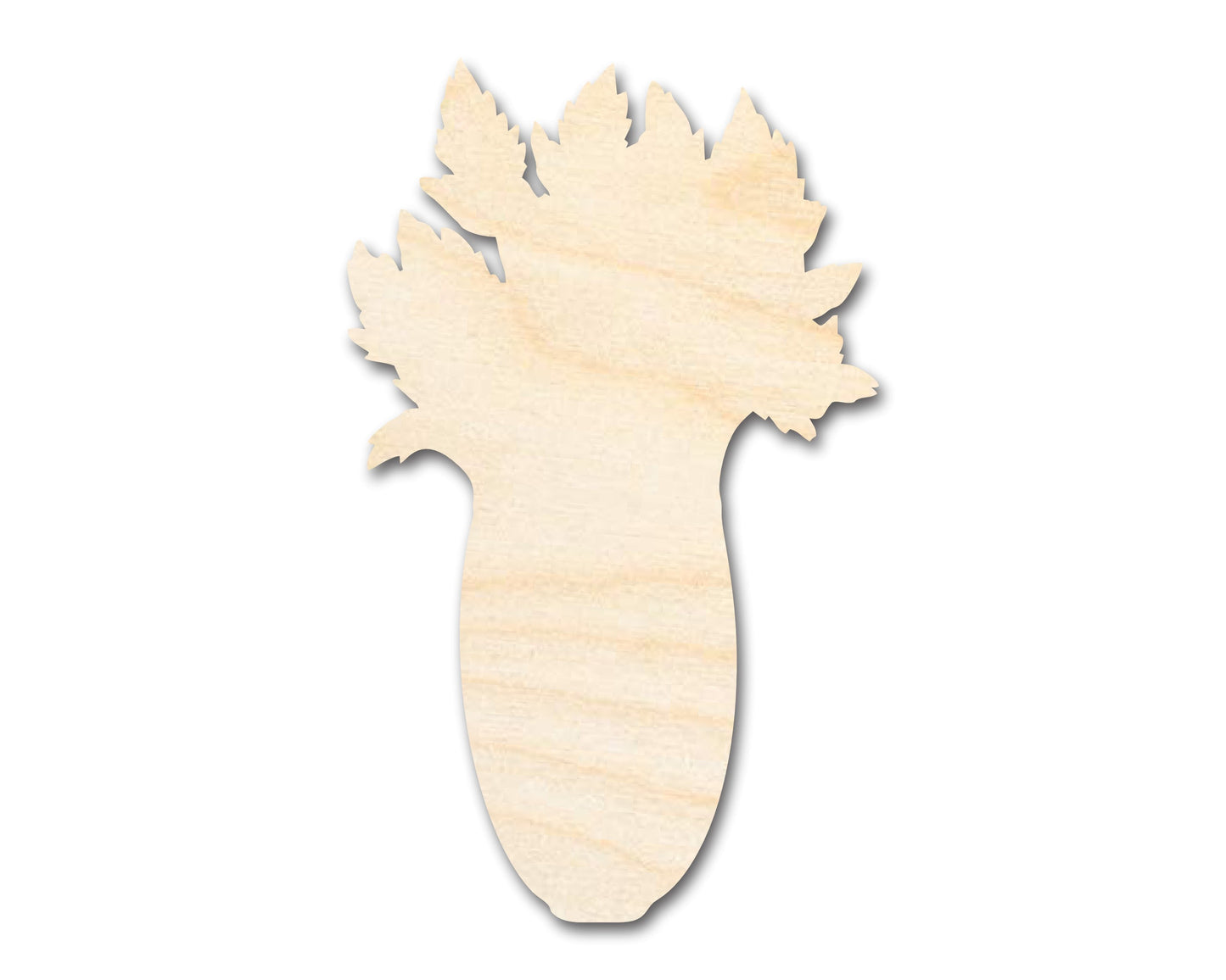 Unfinished Wood Celery Shape | DIY Craft Cutout | up to 46" DIY