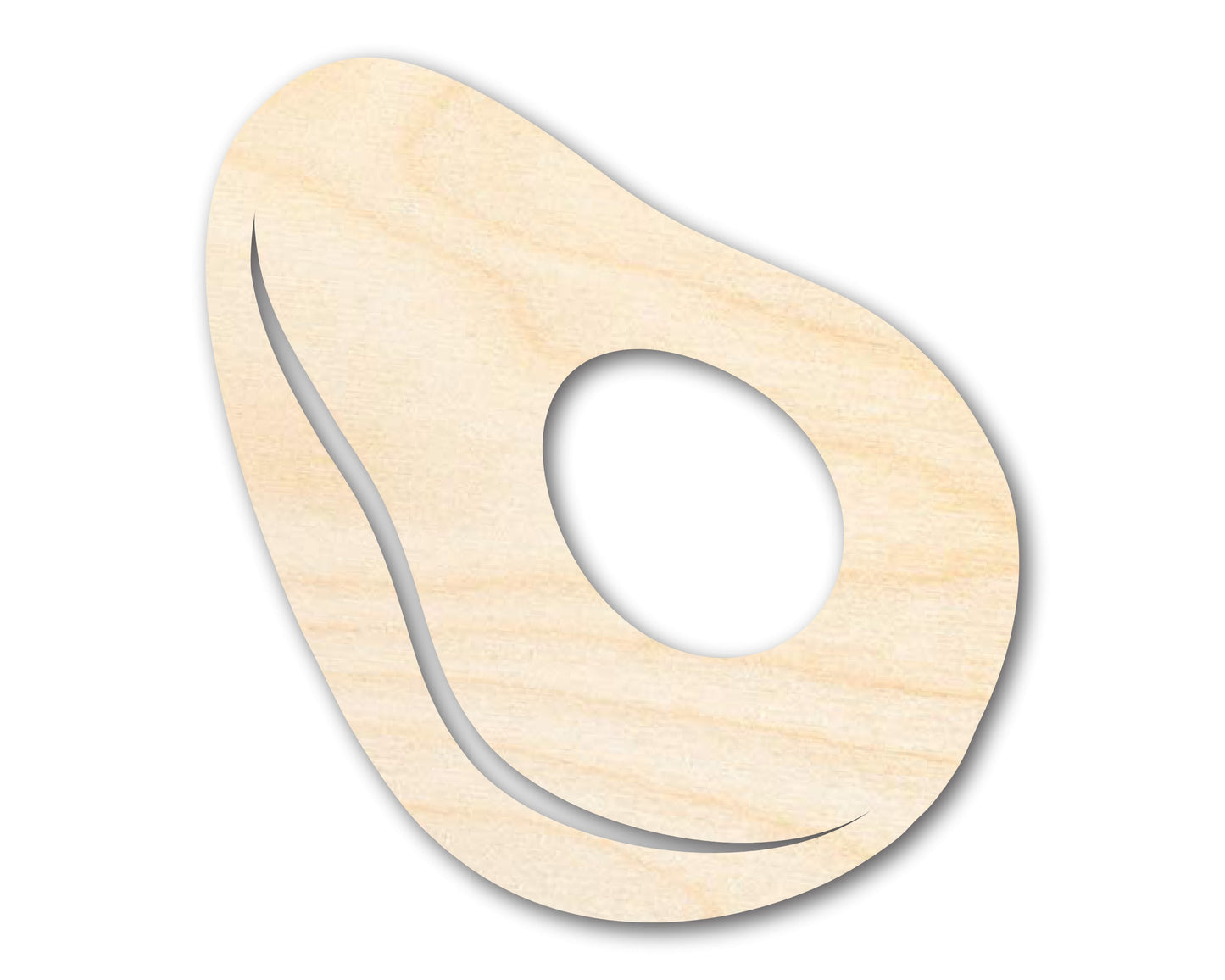 Unfinished Wood Avocado Shape | DIY Craft Cutout | up to 46" DIY