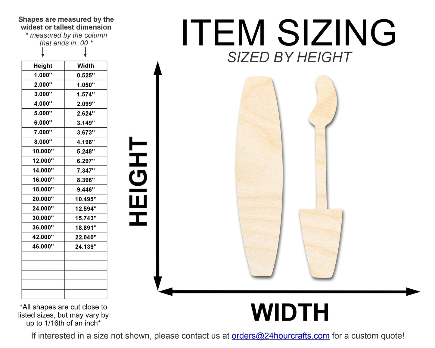 Unfinished Wood Mascara Tube and Wand Shape | DIY Craft Cutout | up to 46" DIY