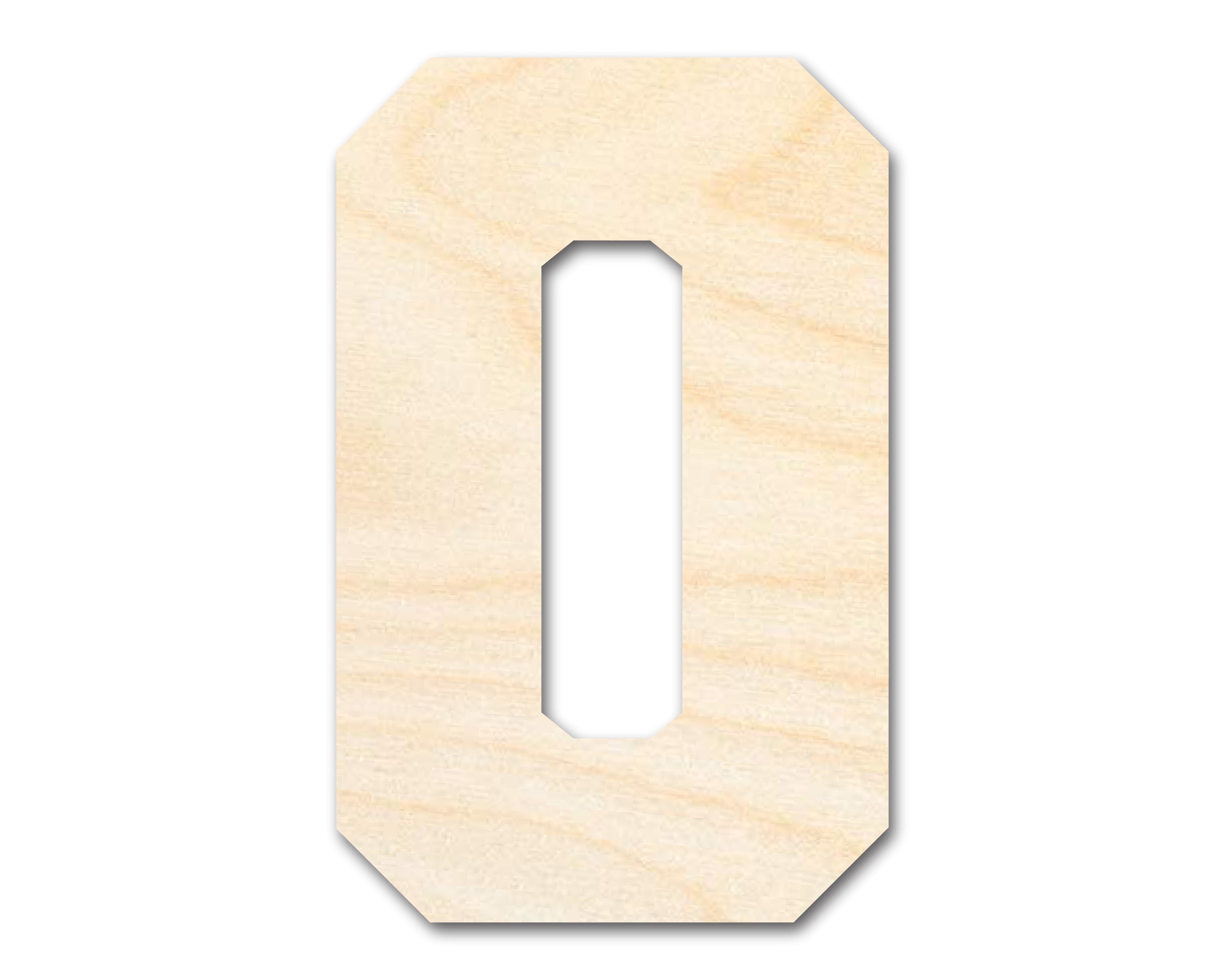 Unfinished Wood Varsity Team Font - O Shape | DIY Craft Cutout | up to ...