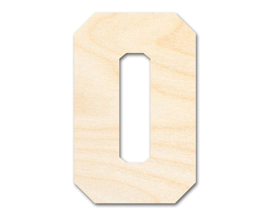 Unfinished Wood Varsity Team Font - O Shape | DIY Craft Cutout | up to 46" DIY