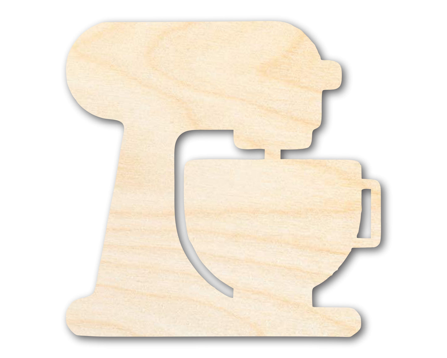 Unfinished Wood Mixer with Bowl Shape | DIY Craft Cutout | up to 46" DIY