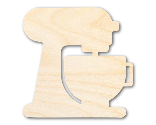 Unfinished Wood Mixer with Bowl Shape | DIY Craft Cutout | up to 46" DIY