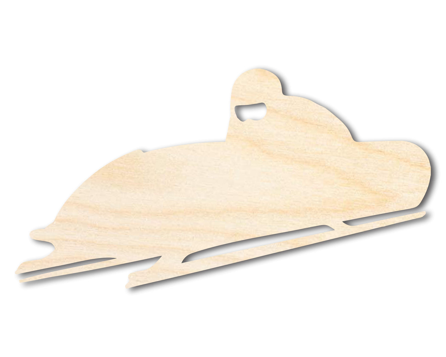 Unfinished Wood Bobsled Shape | DIY Craft Cutout | up to 46" DIY