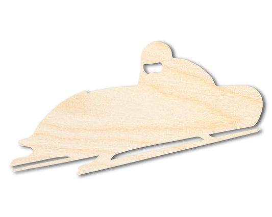 Unfinished Wood Bobsled Shape | DIY Craft Cutout | up to 46" DIY