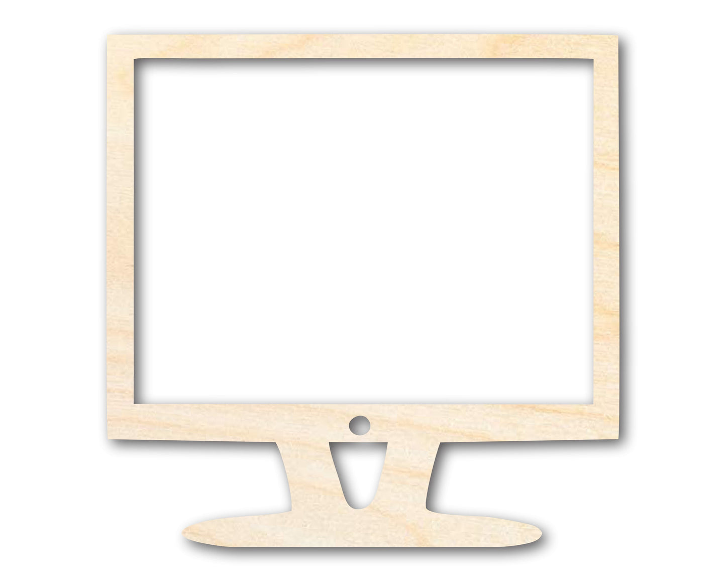 Unfinished Wood Computer Shape | DIY Craft Cutout | up to 46" DIY