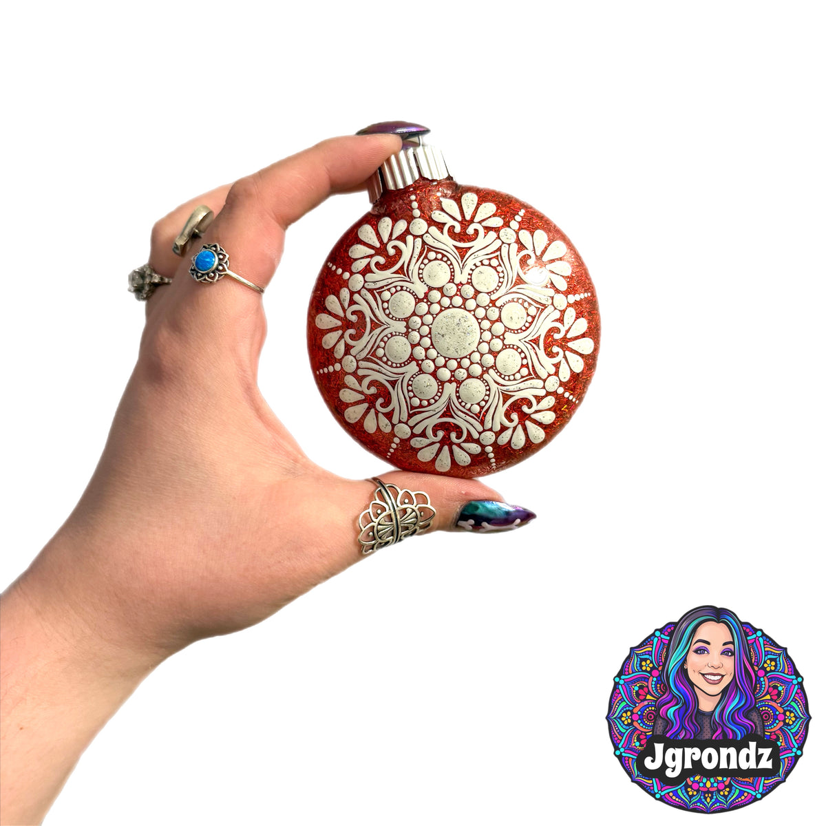 3” Snowflake Mandala Ornament