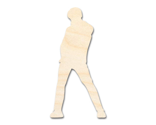 Unfinished Wood Male Idol Shape | DIY Craft Cutout | up to 46" DIY