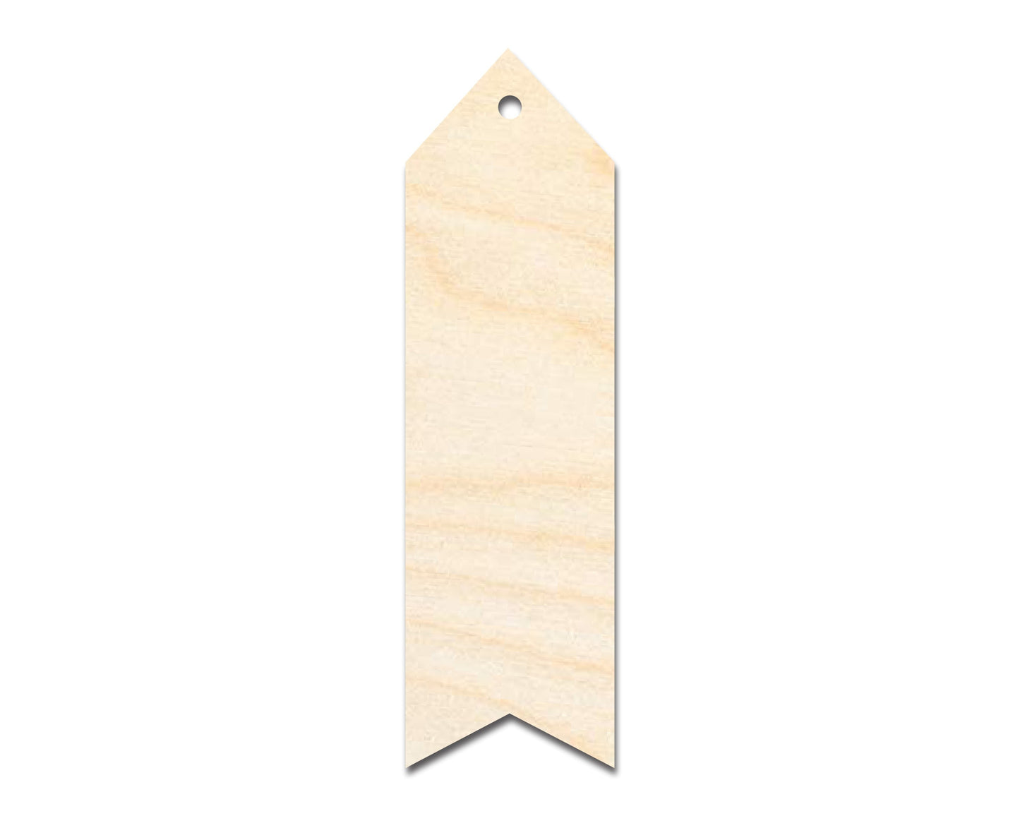 Unfinished Wood Wavy Simple Bookmark Shape | DIY Craft Cutout | up to 12" DIY