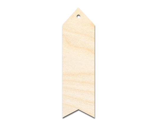 Unfinished Wood Wavy Simple Bookmark Shape | DIY Craft Cutout | up to 12" DIY