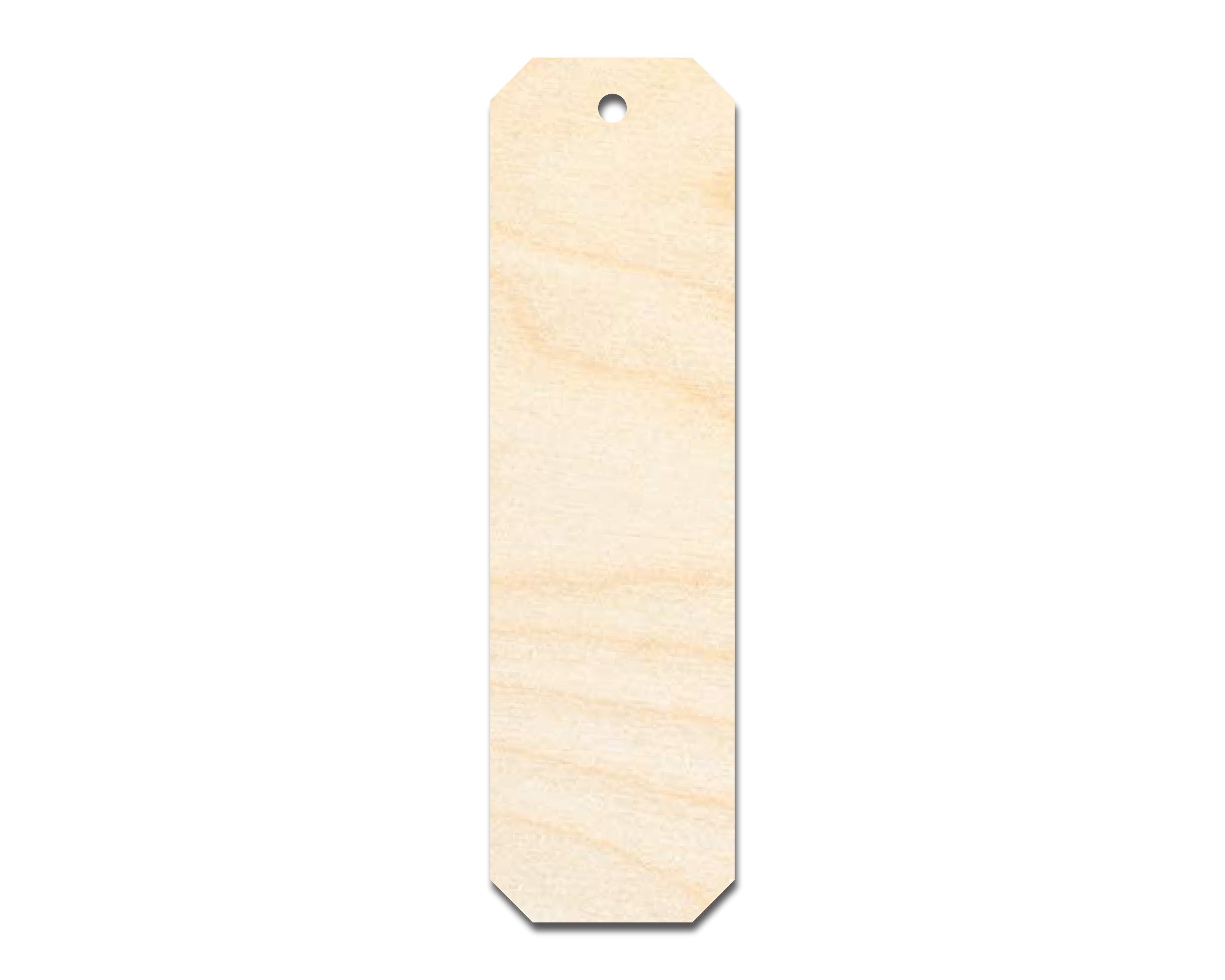 Unfinished Wood Cut Edge Bookmark Shape | DIY Craft Cutout | up to 12 ...