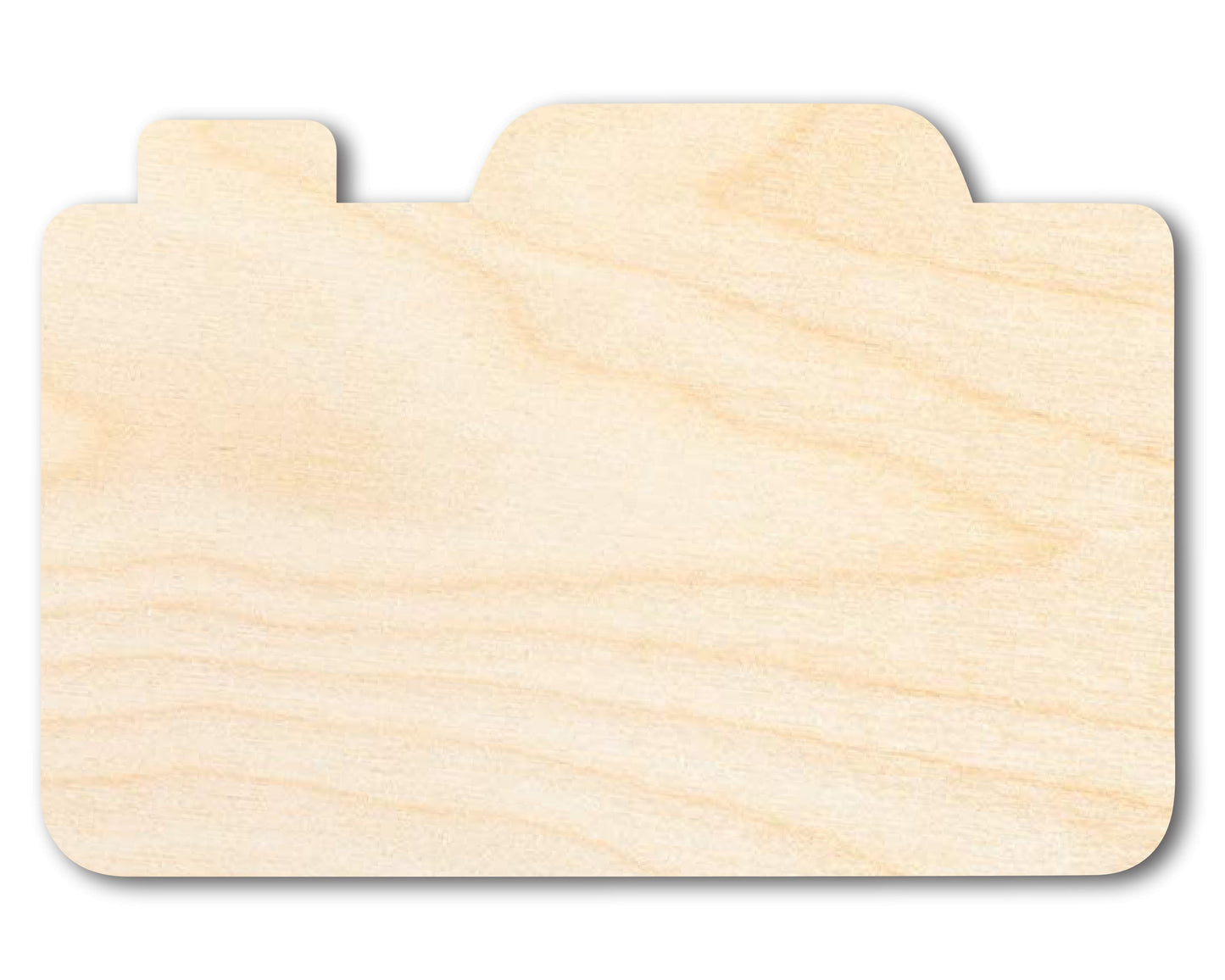 Unfinished Wood Camera Shape | DIY Craft Cutout | up to 46" DIY