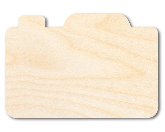 Unfinished Wood Camera Shape | DIY Craft Cutout | up to 46" DIY