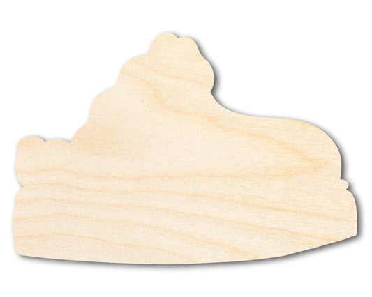 Unfinished Wood Platform Slipper Shape | DIY Craft Cutout | up to 46" DIY