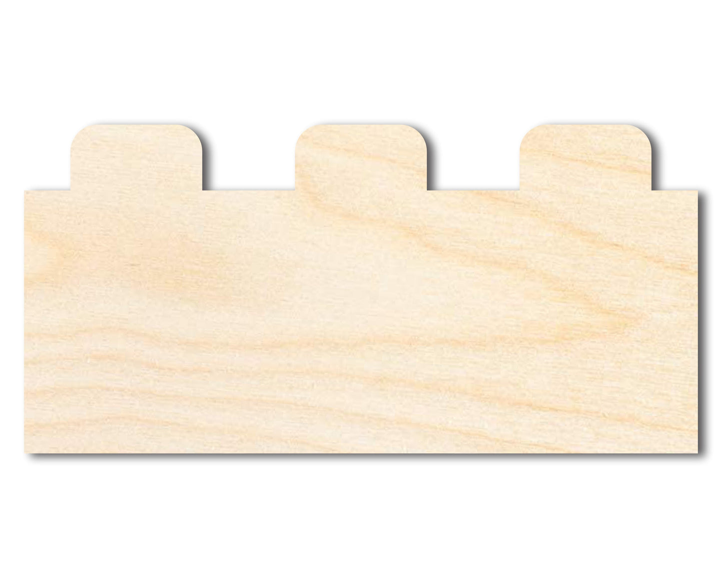 Unfinished Wood Building Blocks Shape | DIY Craft Cutout | up to 46" DIY