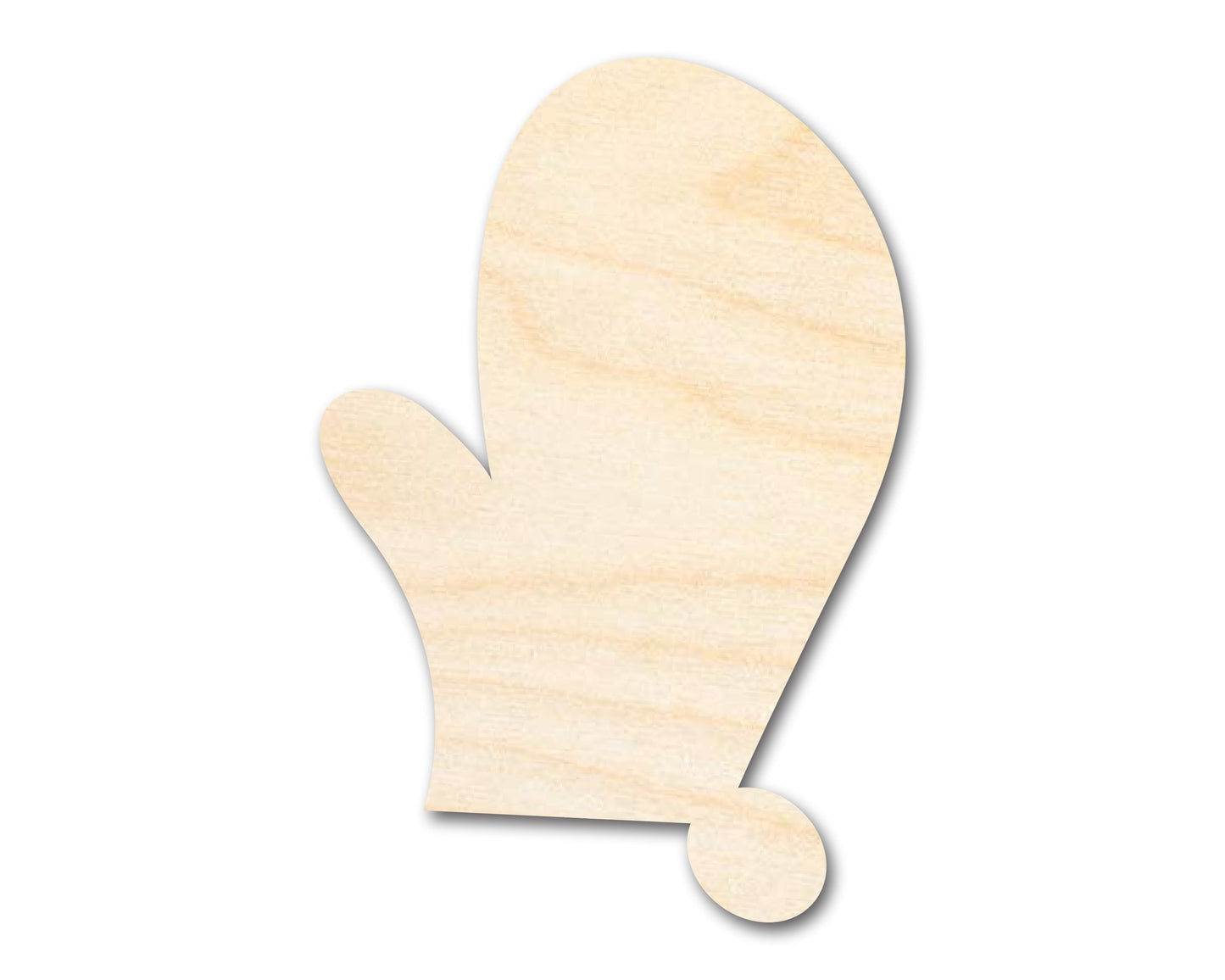 Unfinished Wood Right Oven Mit Shape | DIY Craft Cutout | up to 46" DIY