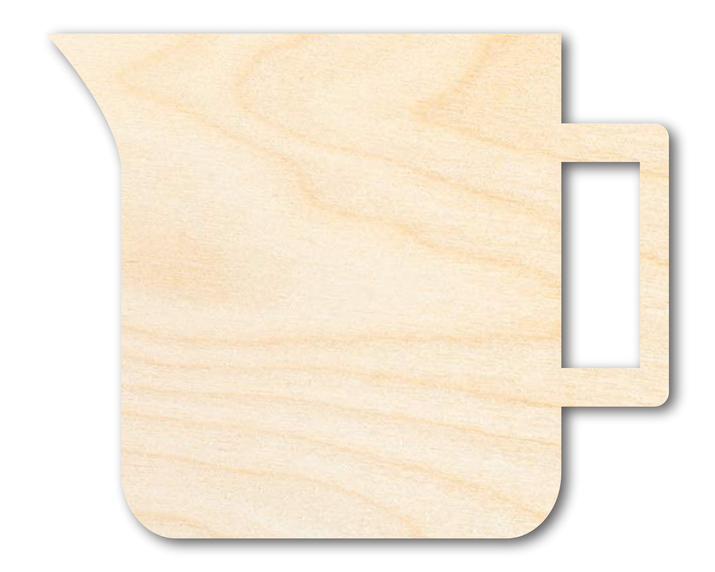 Unfinished Wood Measuring Cup Shape | DIY Craft Cutout | up to 46" DIY