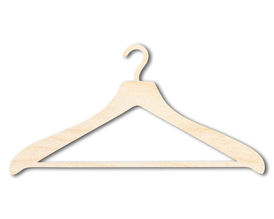 Unfinished Wood Clothes Hanger Shape | DIY Craft Cutout | up to 46" DIY