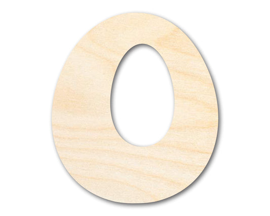 Unfinished Wood Groovy O Font Shape | DIY Craft Cutout | up to 46" DIY