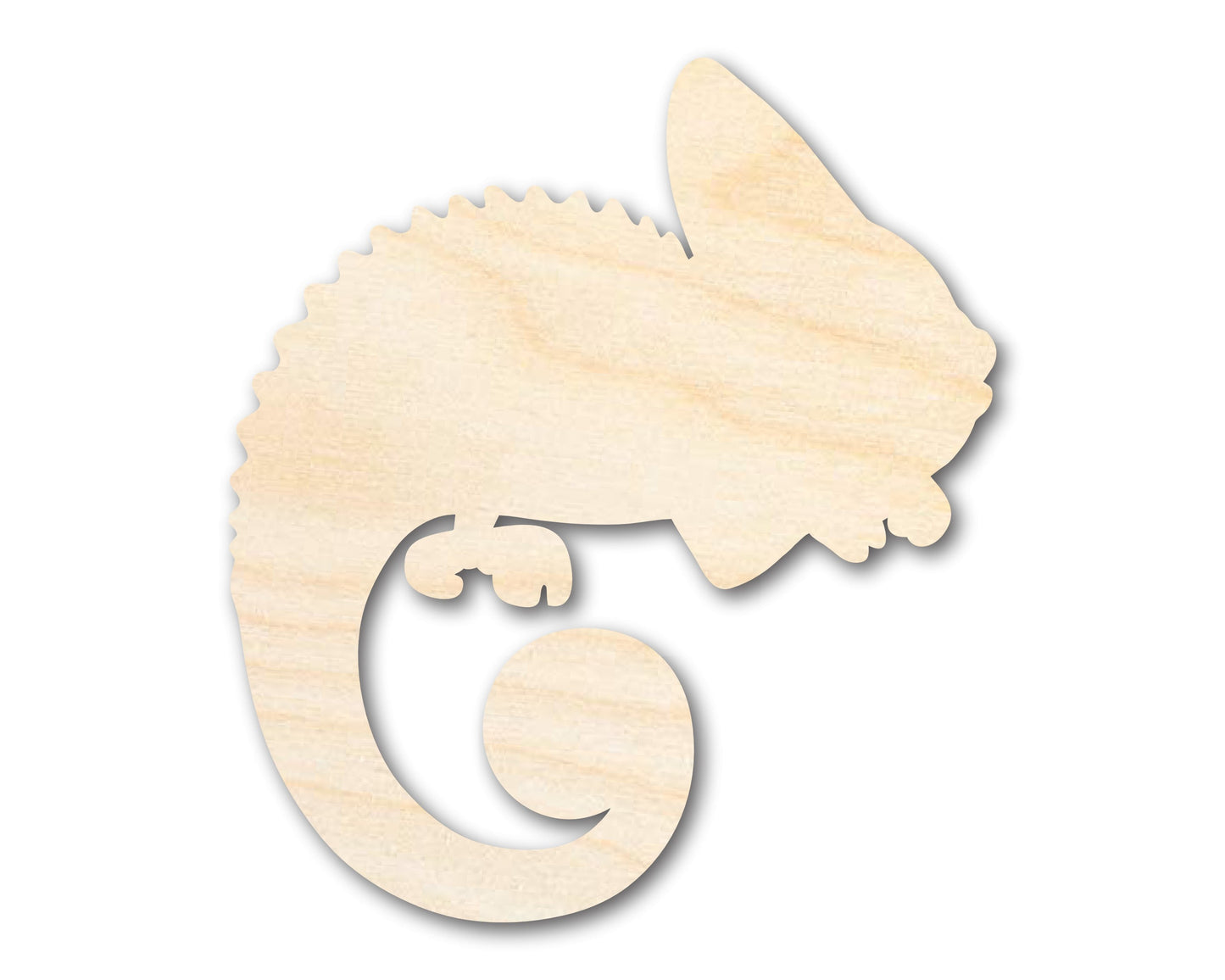 Unfinished Wood Chameleon Shape | DIY Craft Cutout | up to 46" DIY