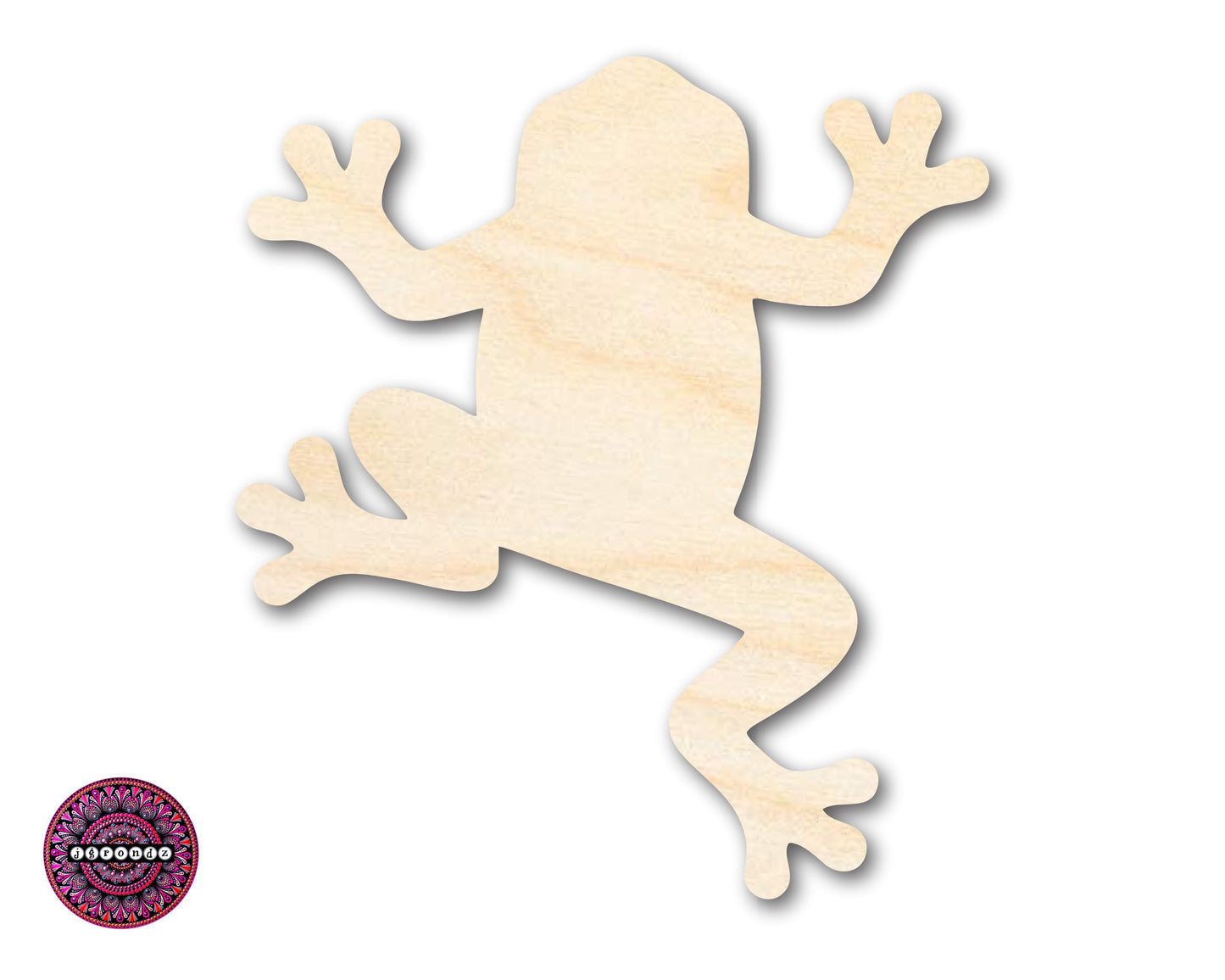 Unfinished Wood Tree Frog Climbing Shape | JGrondz | DIY Craft Cutout | up to 46" DIY