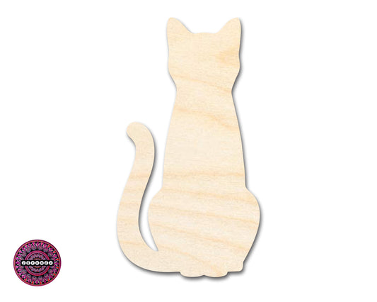 Unfinished Wood Cat Sitting Shape | JGrondz | DIY Craft Cutout | up to 46" DIY