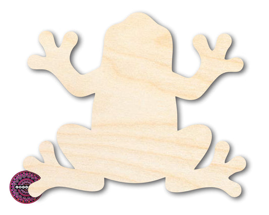 Unfinished Wood Tree Frog Shape | JGrondz | DIY Craft Cutout | up to 46" DIY