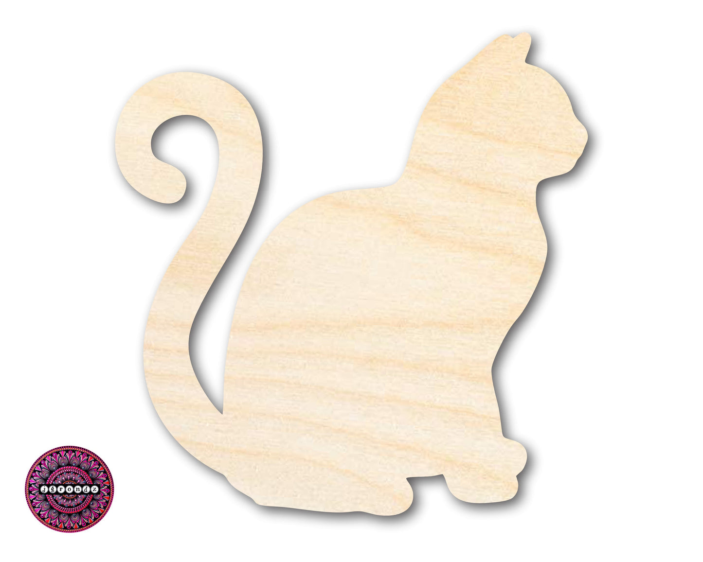 Unfinished Wood Cat Shape | JGrondz | DIY Craft Cutout | up to 46" DIY