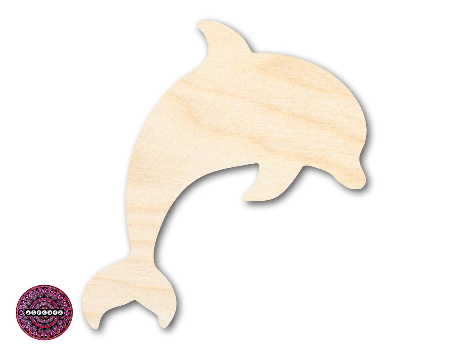 Unfinished Wood Dolphin Shape | JGrondz | DIY Craft Cutout | up to 46" DIY