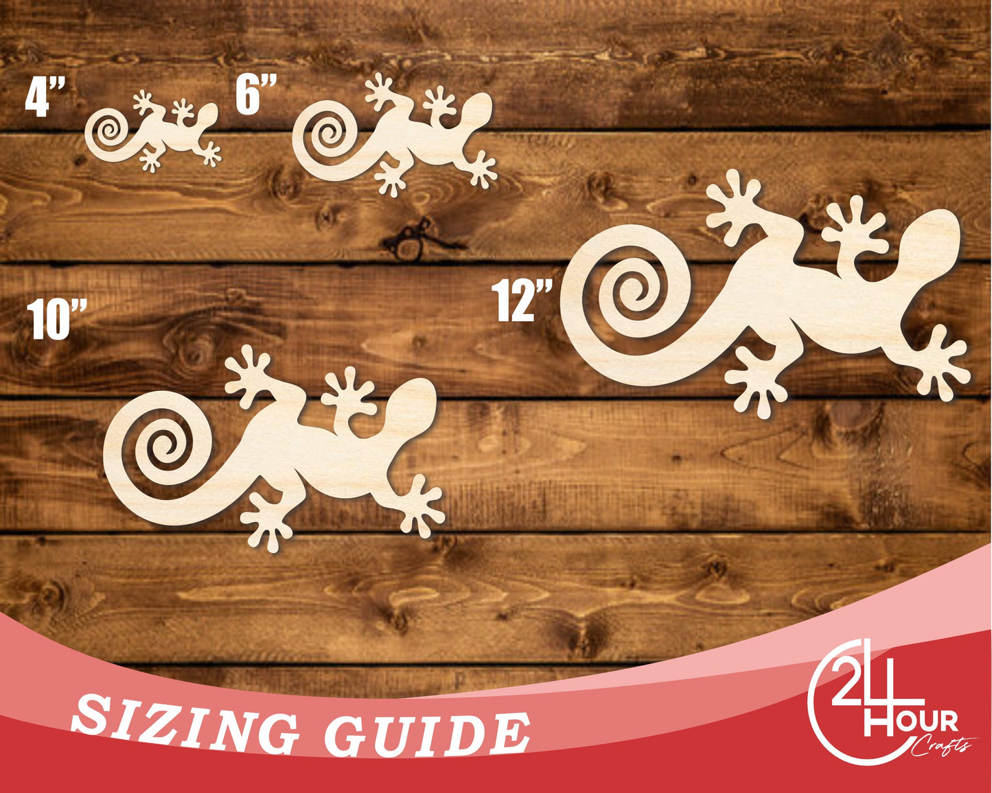 Unfinished Wood Lizard Shape | JGrondz | DIY Craft Cutout | up to 46" DIY
