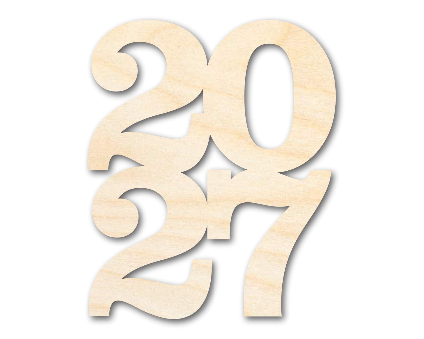 Unfinished Wood 2027 Shape | DIY Craft Cutout | up to 46" DIY