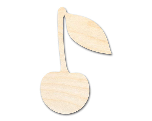 Unfinished Wood Cherry with Leaf Shape | DIY Craft Cutout | up to 46" DIY
