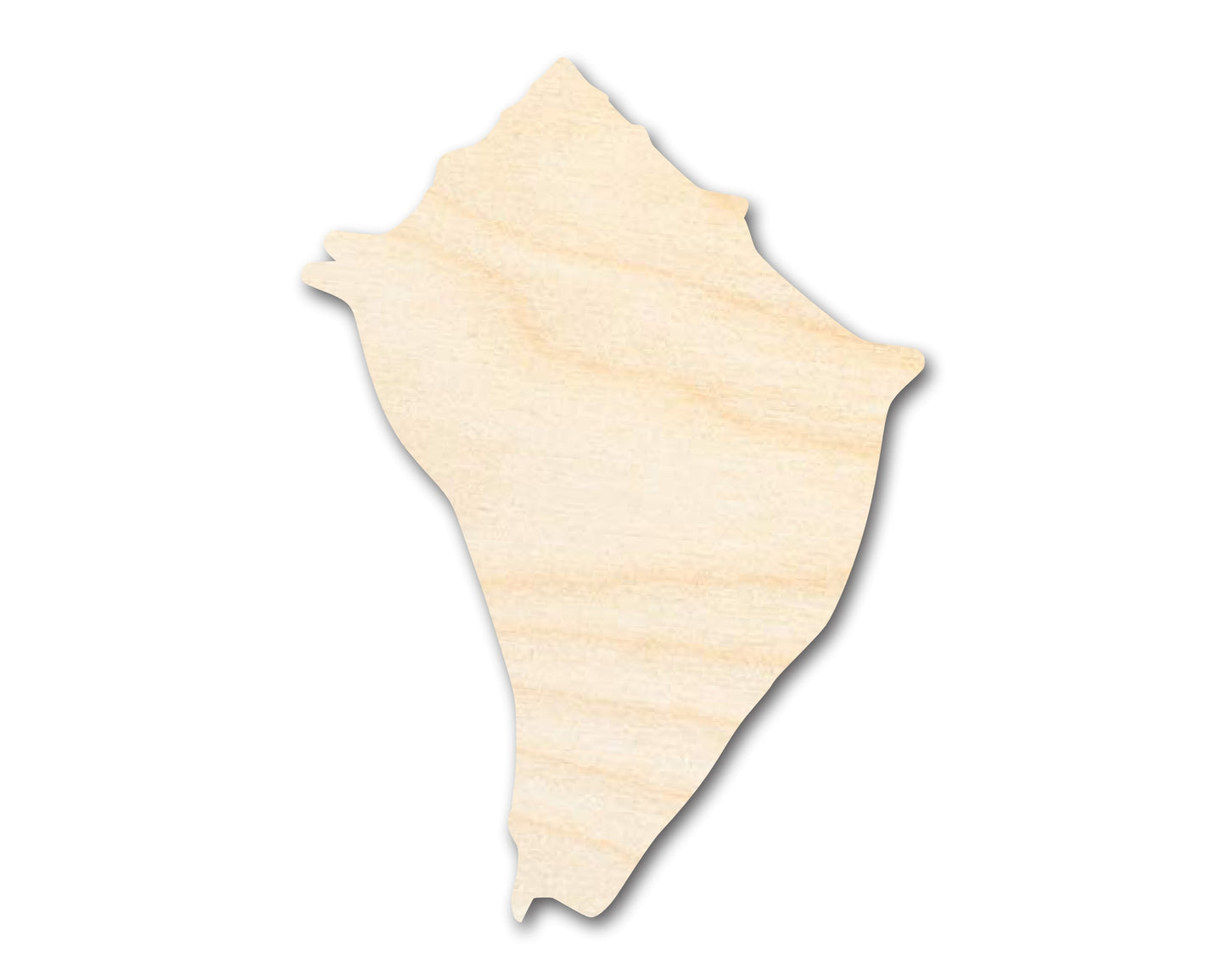 Unfinished Wood Conch Shell Shape | DIY Craft Cutout | up to 46" DIY