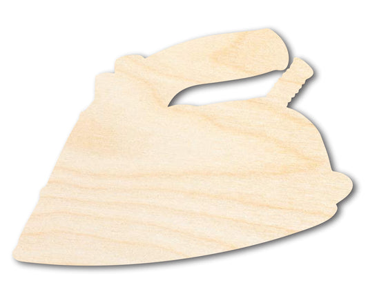 Unfinished Wood Clothing Iron Shape | DIY Craft Cutout | up to 46" DIY