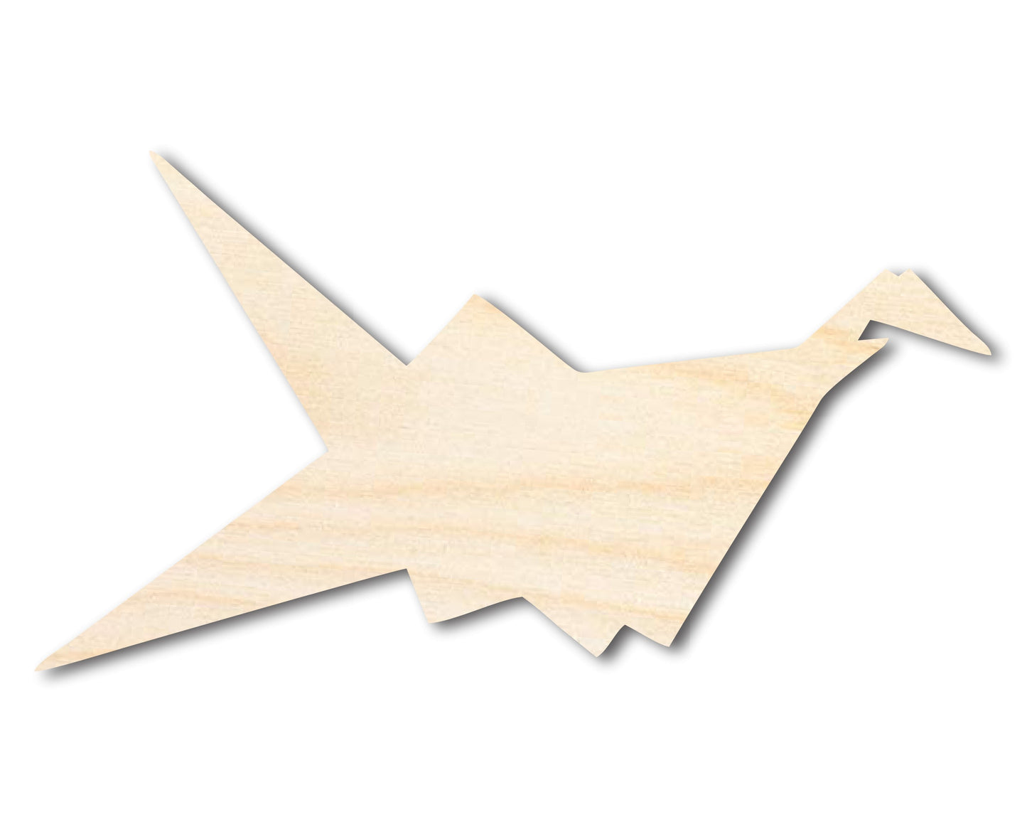 Unfinished Wood Origami Bird Shape | DIY Craft Cutout | up to 46" DIY