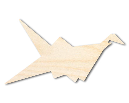 Unfinished Wood Origami Bird Shape | DIY Craft Cutout | up to 46" DIY