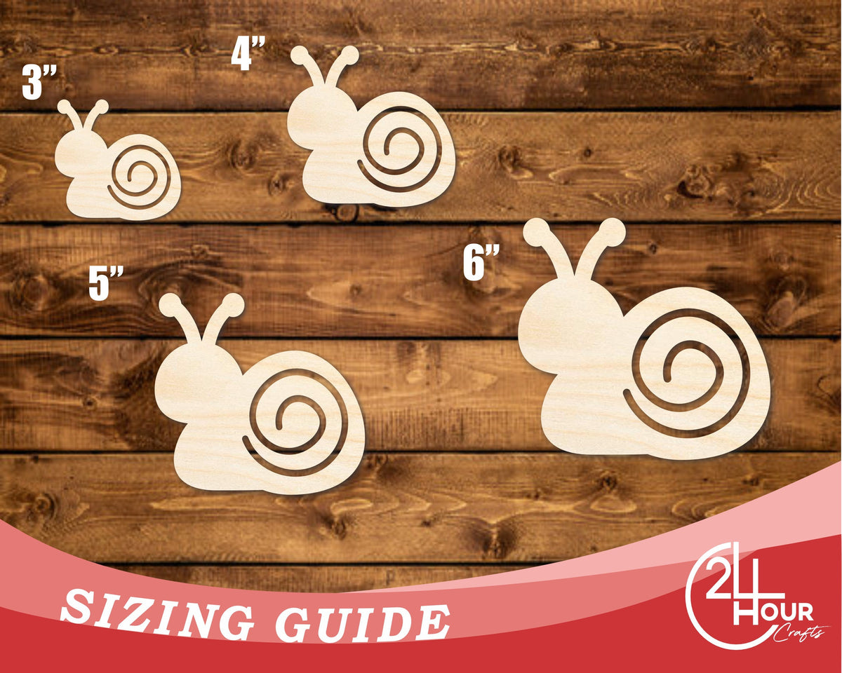 Unfinished Wood Simple Snail Shape | Wild at Play | DIY Craft Cutout | up to 6" DIY |