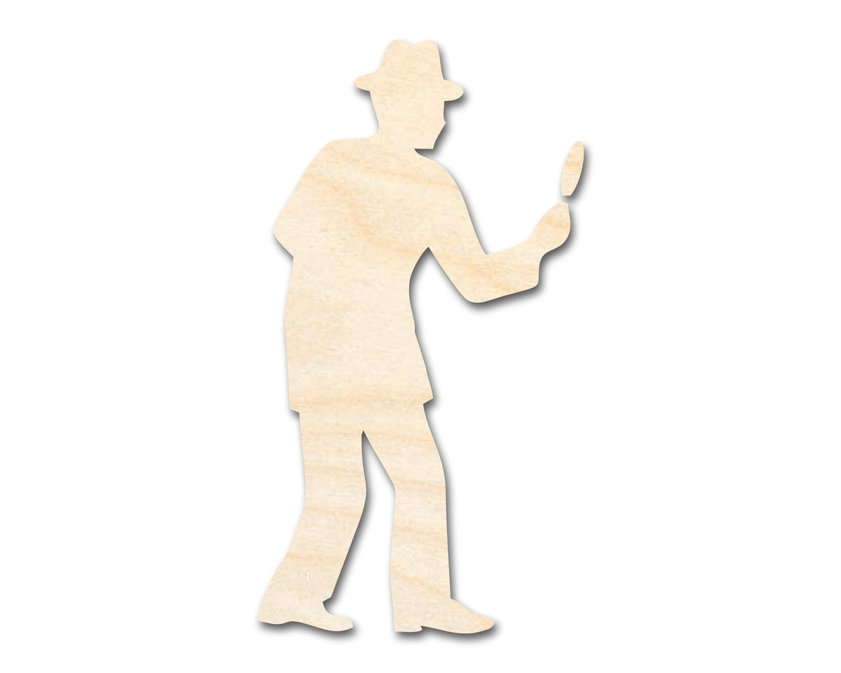 Unfinished Wood Mysterious Man Silhouette | DIY Craft Cutout | up to 46" DIY