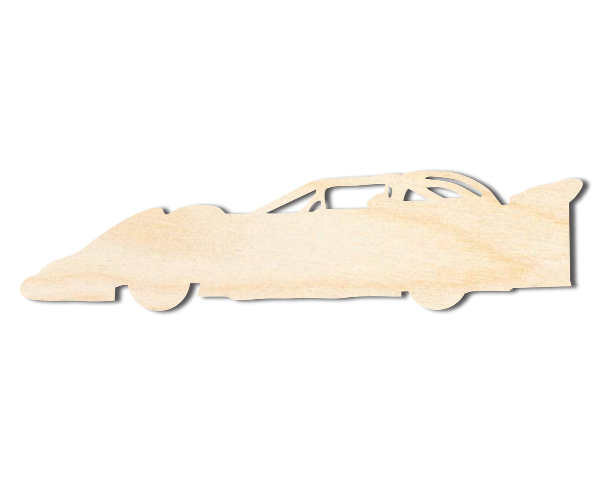 Unfinished Wood Late Model Car | DIY Craft Cutout | up to 46" DIY